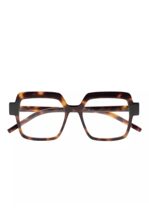 Kaleos Kiger square-frame glasses - Brown
