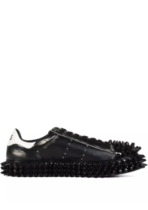 Doublet Spiky embellished lace-up low-top sneakers - Black