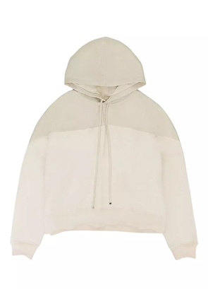 AMIRI Hybrid panelled hoodie - Neutrals