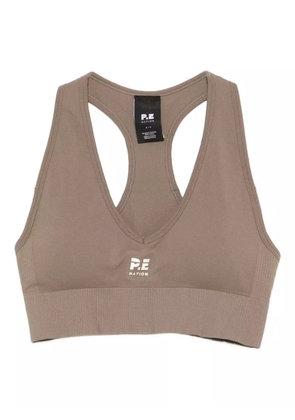P.E Nation seamless V-neck sports bra - Brown