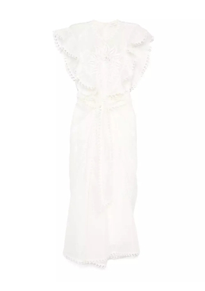 ZIMMERMANN Balance Waterfall dress - White