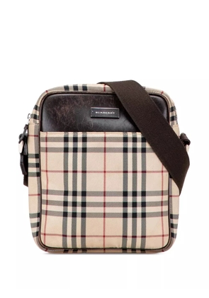 Burberry Pre-Owned 2000-2017 House Check Canvas crossbody bag - Brown
