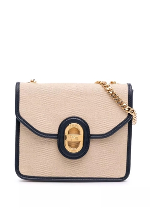 Celine Pre-Owned 2020-2025 Canvas Sulky Clutch With Chain shoulder bag - Blue