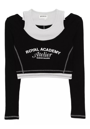 Musium Div. slogan-print layered T-shirt - Black