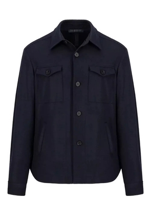Harris Wharf London button-fastening shirt jacket - Blue