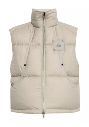 Moose Knuckles quilted logo-plaque vest - Neutrals