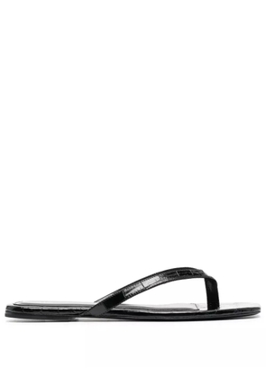 TOTEME square-toe flip-flops - Black