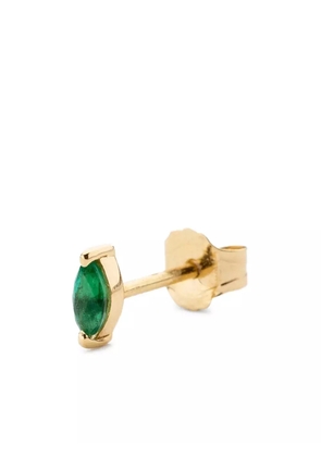 We by WHITEbIRD 18K yellow gold Marquise Emerald Earring