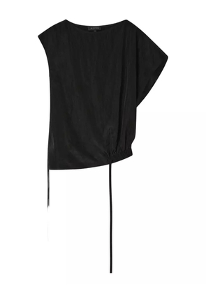 Lee Mathews Kiki asymmetric-neck top - Black