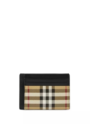 Burberry check-pattern cardholder - Neutrals