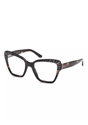 GUESS EYEWEAR embellished glasses - Brown