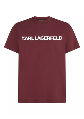 Karl Lagerfeld logo-print T-shirt - Red