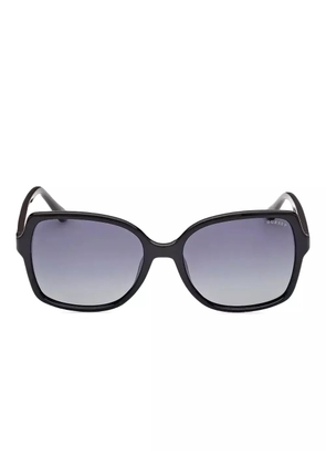 GUESS EYEWEAR embellished rectangle sunglasses - Black