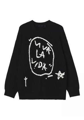 FIVE CM ribbed-knit crew-neck sweater - Black