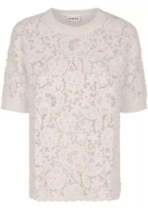 P.A.R.O.S.H. floral-motif T-shirt - White