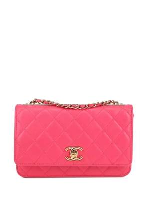 CHANEL Pre-Owned 2021 Wallet On Chain shoulder bag - Pink
