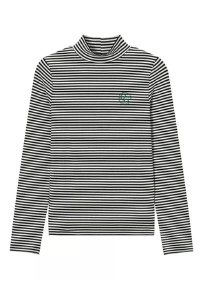 CHOCOOLATE ribbed high-neck T-shirt - Black