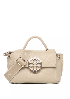 V°73 Federica circular-emblem tote bag - Neutrals