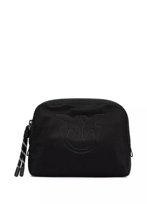PINKO logo-embossed zip-top make-up bag - Black