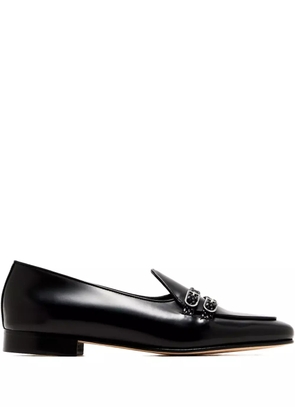 Edhen Milano braided leather loafers - Black