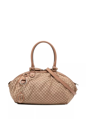 Gucci Pre-Owned 2016-2025 Diamante Canvas Sukey satchel - Brown