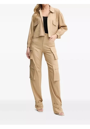 SIMONA CORSELLINI zip-front flap-pocket jacket - Neutrals