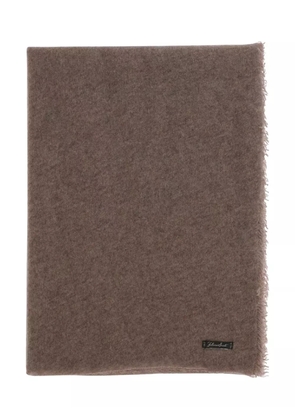 Faliero Sarti frayed-edge scarf - Brown