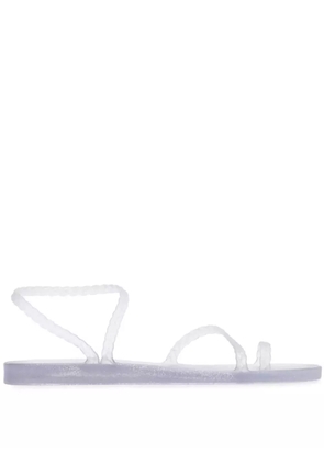 Ancient Greek Sandals Eleftheria glitter sandals - Clear/silver glitter