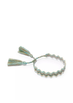 Missoni zigzag tasselled bracelet - Green