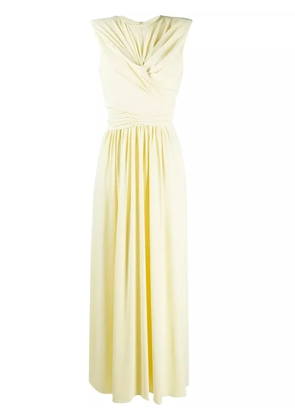ISABEL MARANT twist-detail maxi dress - Yellow