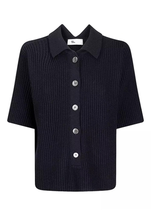 Sibel Saral ribbed polo sweater - Blue