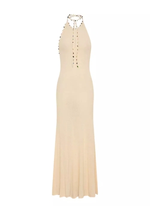 Christopher Esber halterneck maxi dress - Neutrals