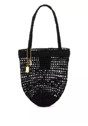 Chloé small Summer Banana shopping raffia beach bag - Black
