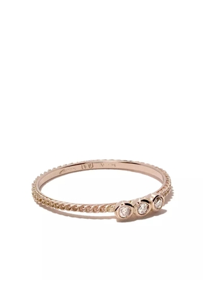 Wouters & Hendrix Gold 18kt rose gold Chain Diamond ring - Pink