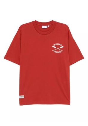 CHOCOOLATE logo-print T-shirt - Orange