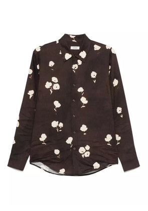 SANDRO floral-print shirt - Brown