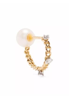 Delfina Delettrez 18kt yellow gold Unchain My Art diamond earring