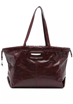 Maje leather tote bag - Red