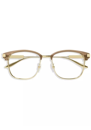 Gucci Eyewear GG1439OK square-frame glasses - Brown