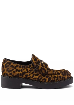 Prada 50mm Chocolate loafers - Brown
