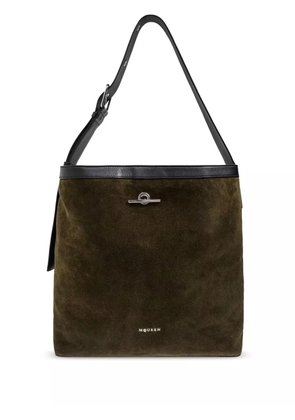 Alexander McQueen suede tote bag - Green