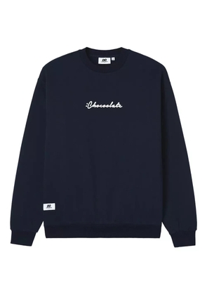 CHOCOOLATE logo-print sweatshirt - Blue