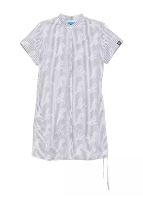 SPORT b. by agnès b. logo-printed dress - Grey