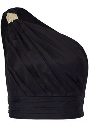 Aje Clarity one-shoulder crop top - Black