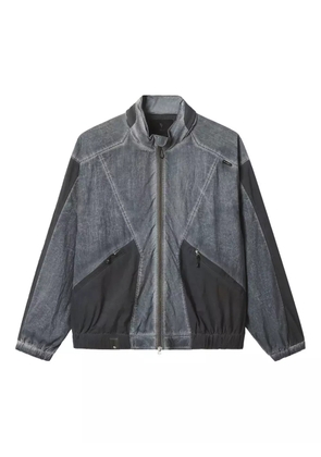 FIVE CM panelled zip-up windbreaker - Grey