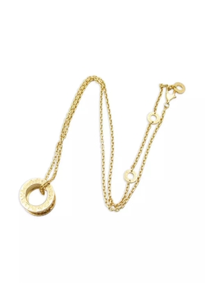 Bvlgari Pre-Owned 18kt yellow gold diamond spiral necklace