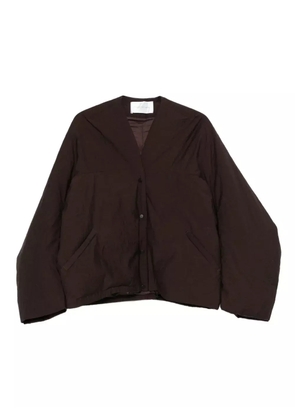 Christian Wijnants Jhadim v-neck puffer jacket - Red