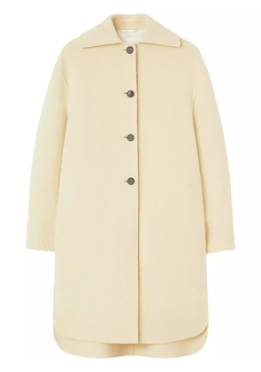 Jil Sander single-breasted virgin wool coat - Neutrals