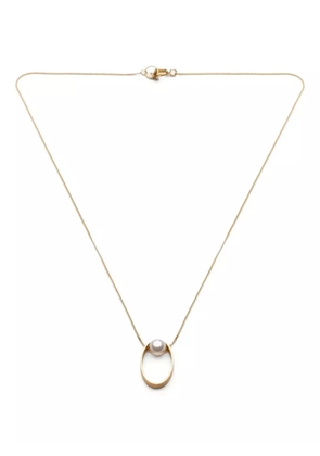 Lia Di Gregorio 18K yellow gold Ellisse pearl necklace