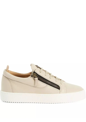 Giuseppe Zanotti Frankie double-zip low-top sneakers - Neutrals